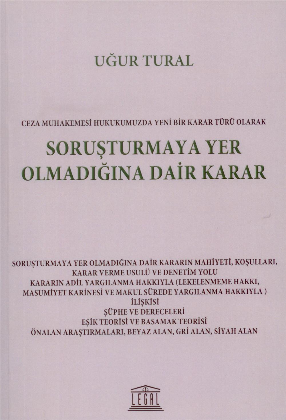 Soruşturmaya Yer Olmadığına Dair Karar