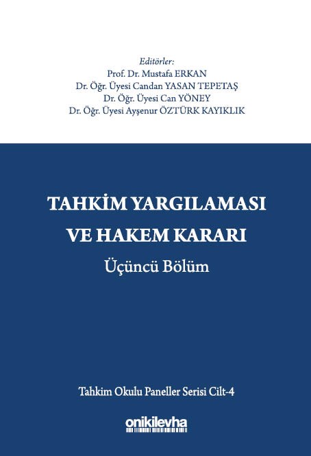 Tahkim Yargılaması ve Hakem Kararı