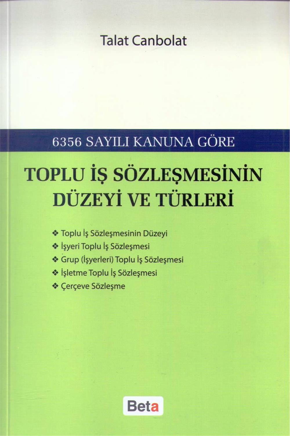 Toplu İş Sözleşmesinin Düzeyi ve Türleri
