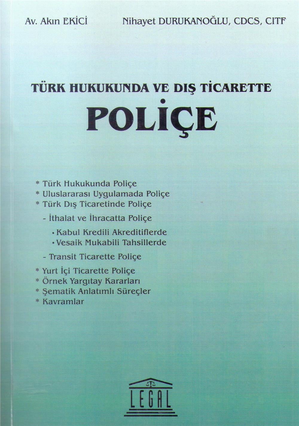 Türk Hukukunda ve Dış Ticarette Poliçe