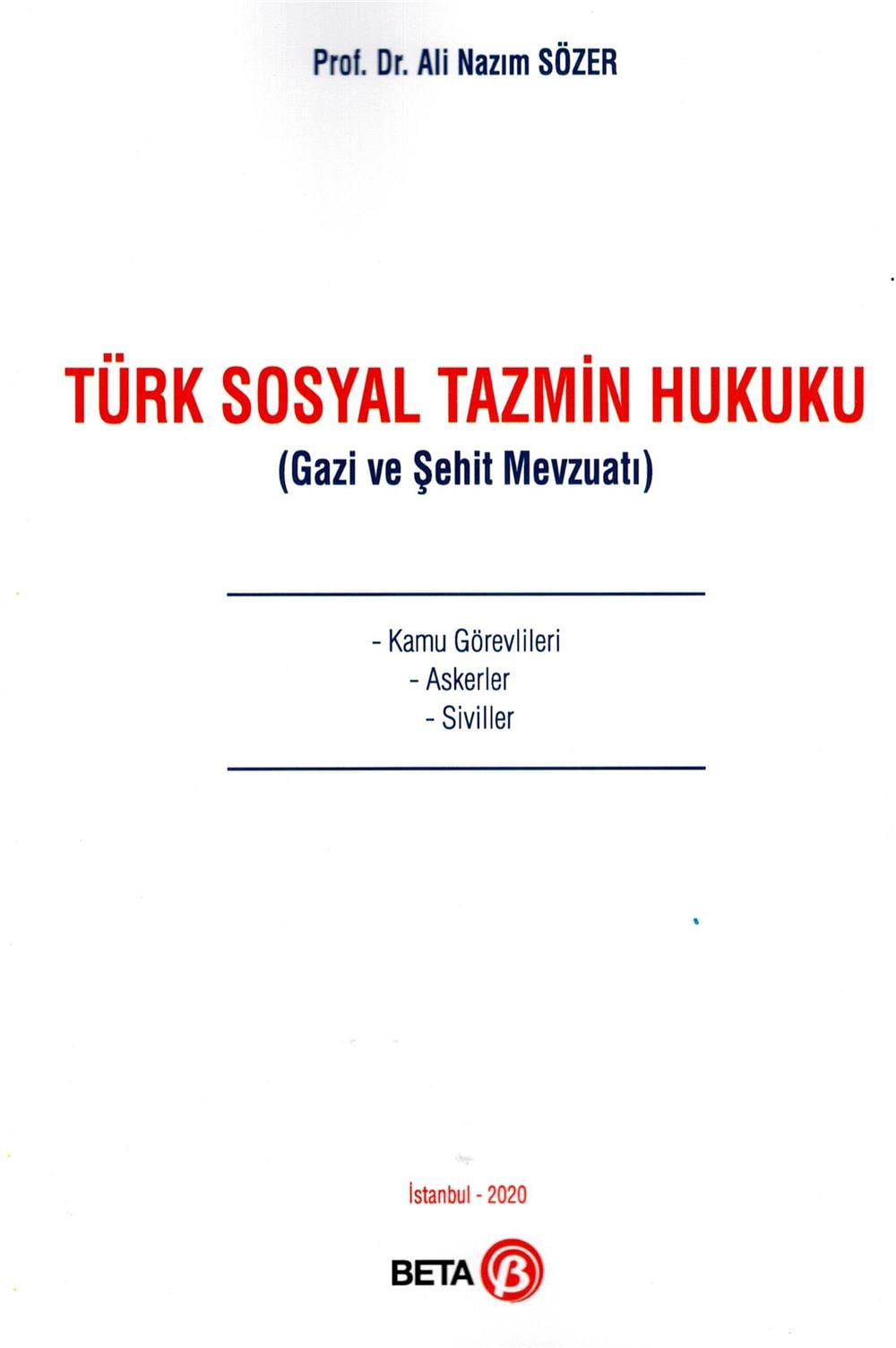Türk Sosyal Tazmin Hukuku
