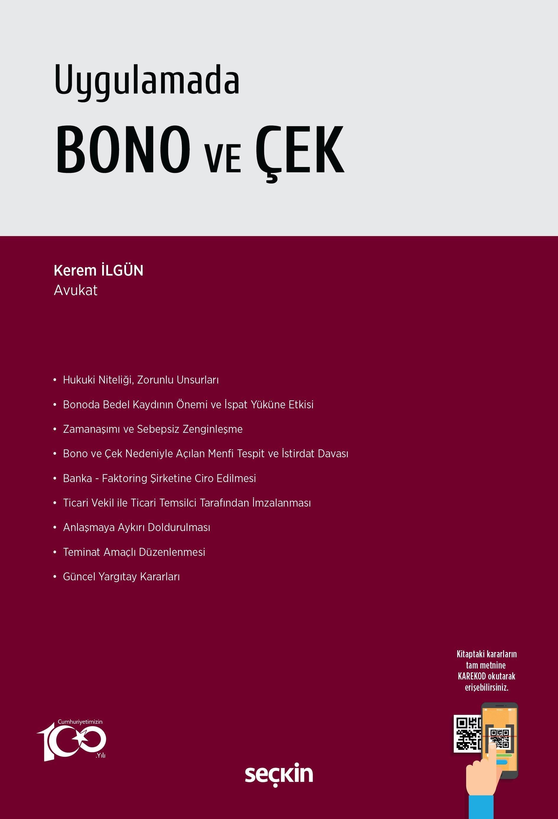 Uygulamada Bono ve Çek