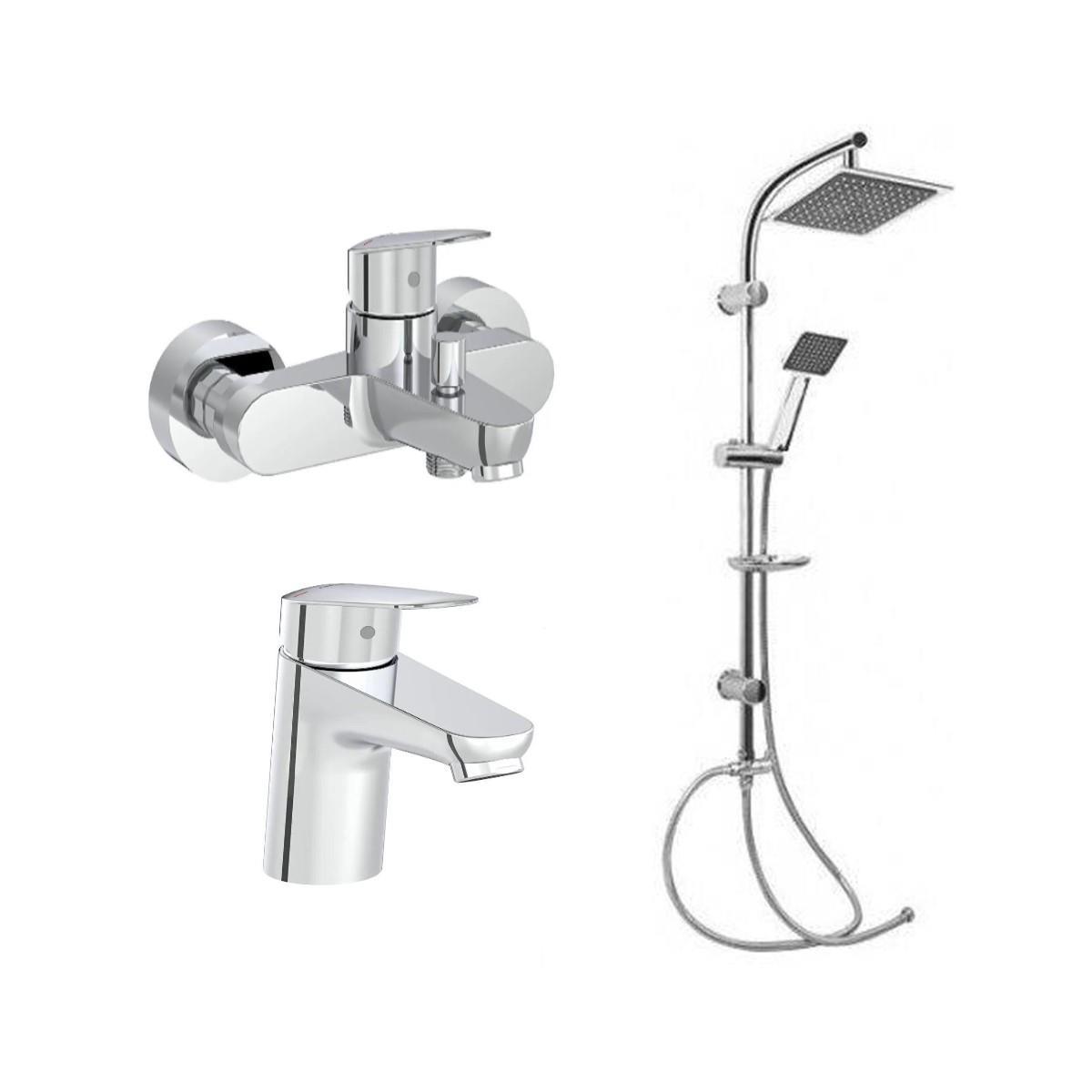 Artema Flow Round Lavabo Banyo Batarya GMS Karine Duş Seti