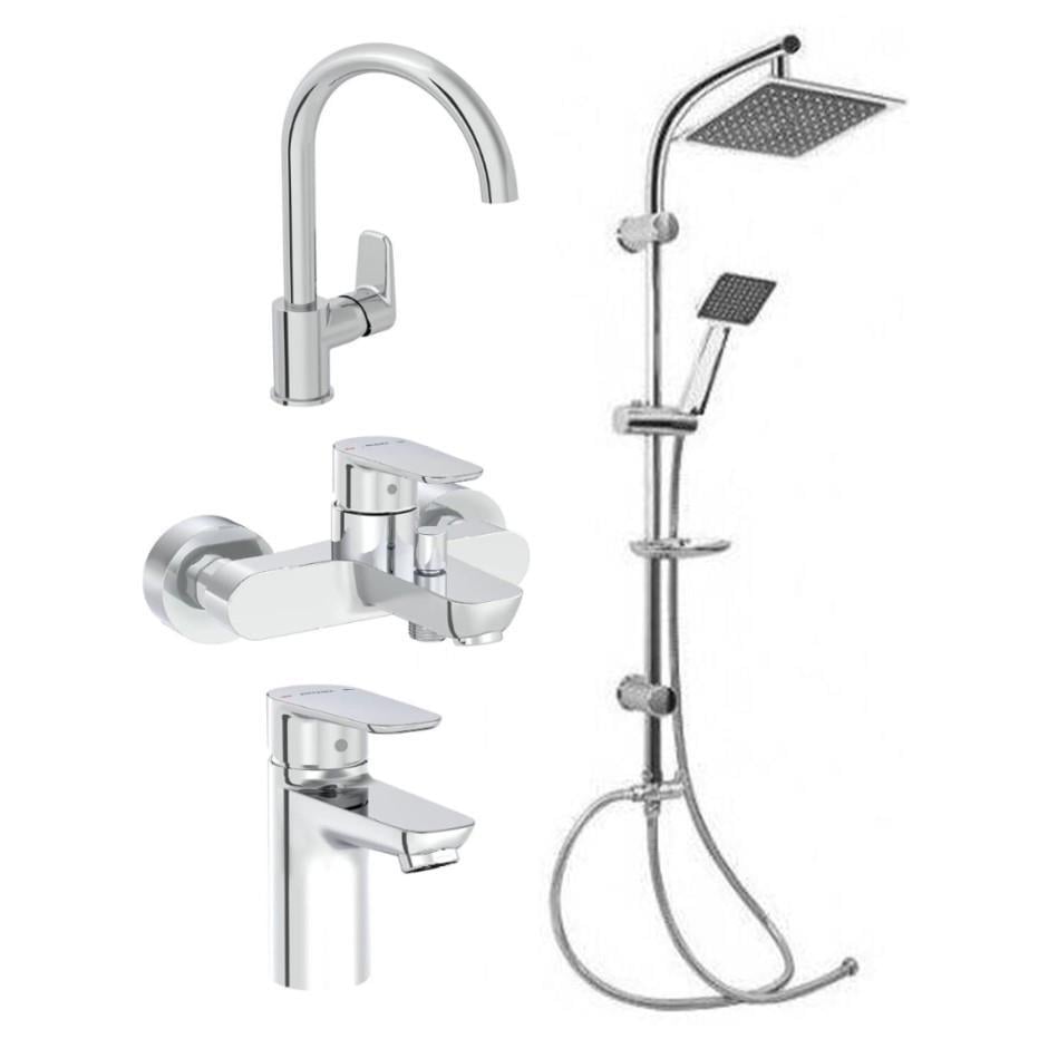 Artema Flow Soft Lavabo Eviye Banyo Batarya GMS Karine Duş Seti