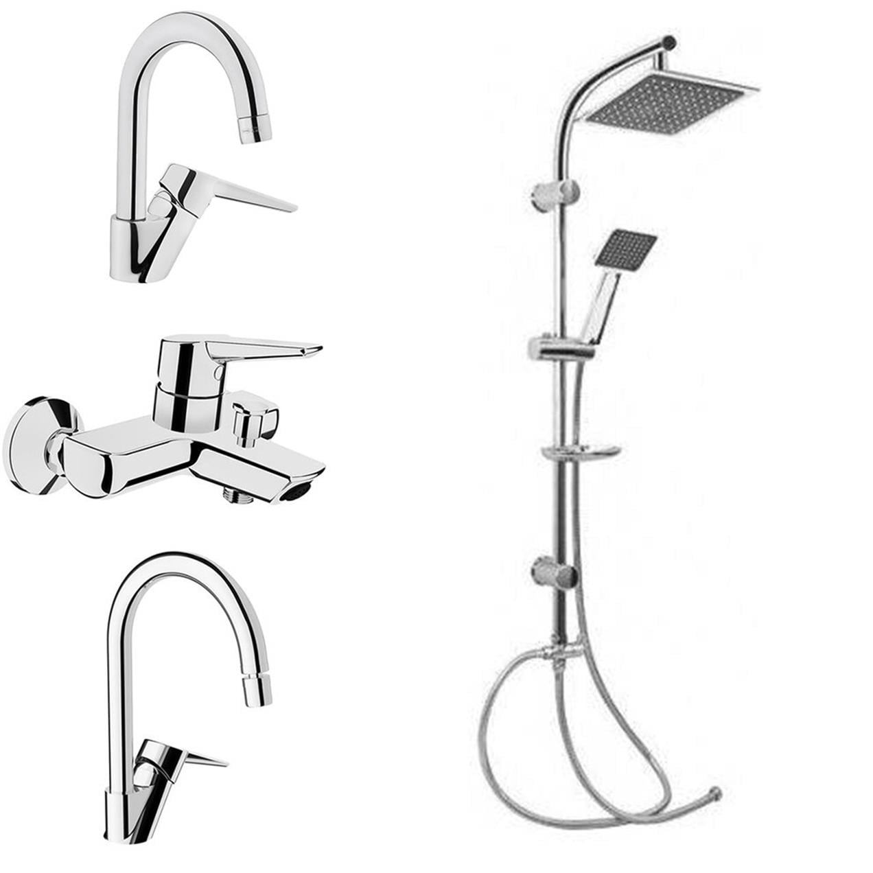 Artema Solid Kuğu Lavabo,Eviye,Banyo Batarya, GMS Karine Duş Seti