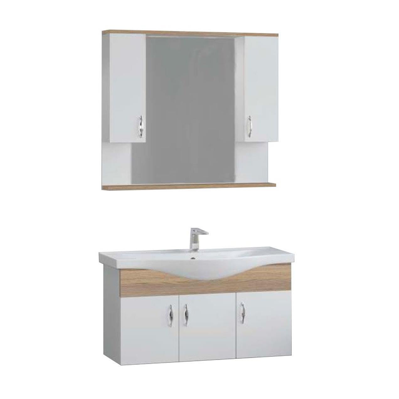 Denko Akyazı 100 cm MDF Alize Banyo Dolabı Takımı