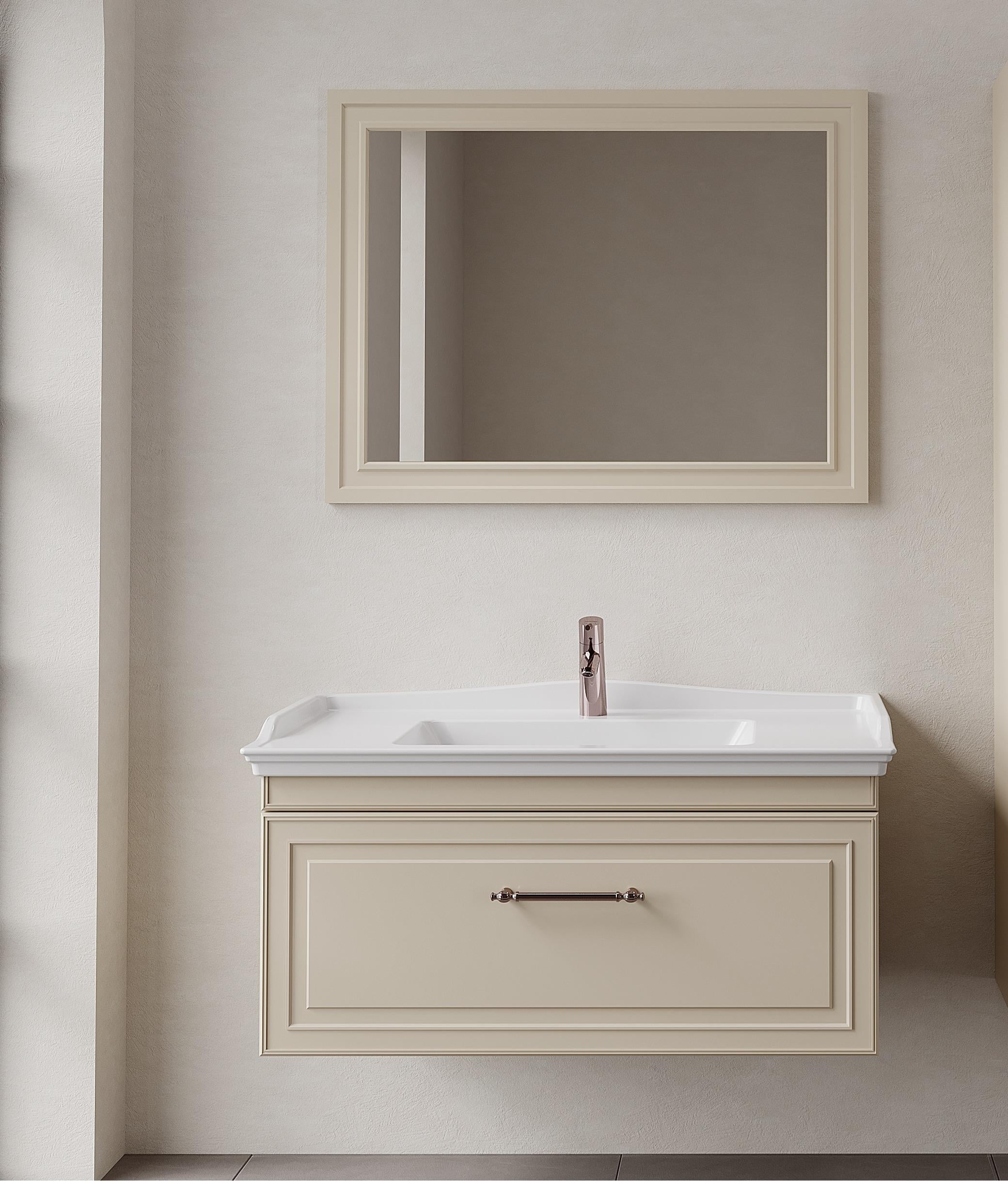 Denko Era 100 cm (Bej) Banyo Dolabı Takımı