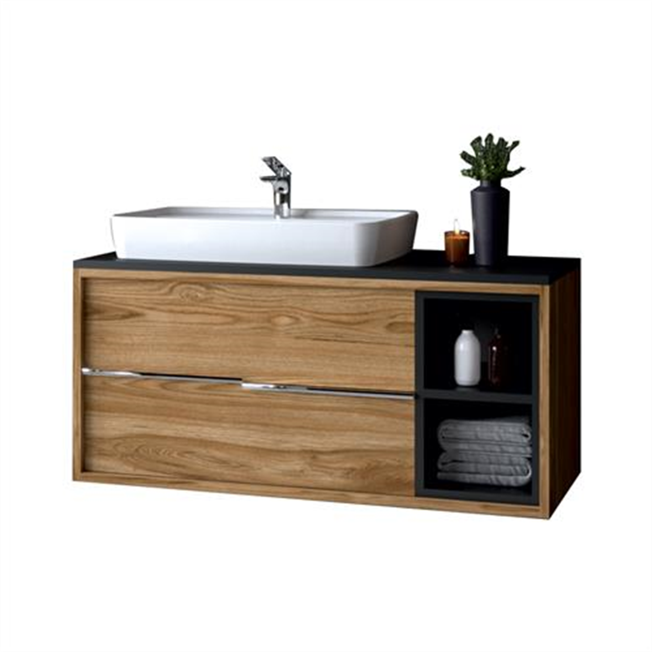 DENKO Matia 100 cm MDF Banyo Dolabı Alt Modülü