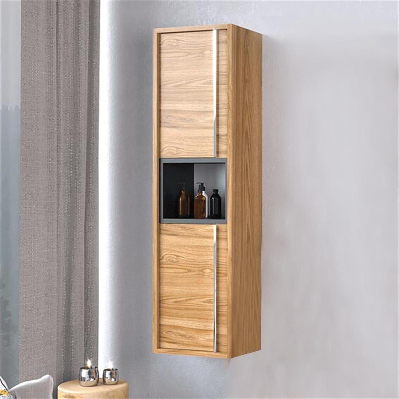 DENKO Matia 35 cm MDF UD Banyo Boy Çamaşır Dolabı
