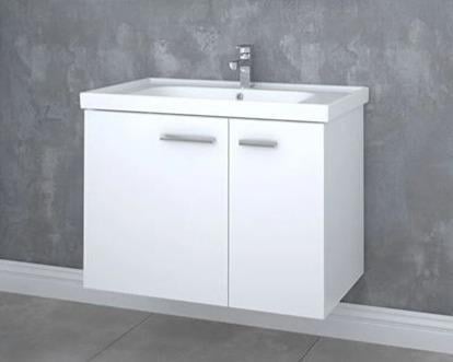 DENKO TERRA 80 CM BEYAZ KPK. BANYO DOLABI ALT MODÜL+LAVABO