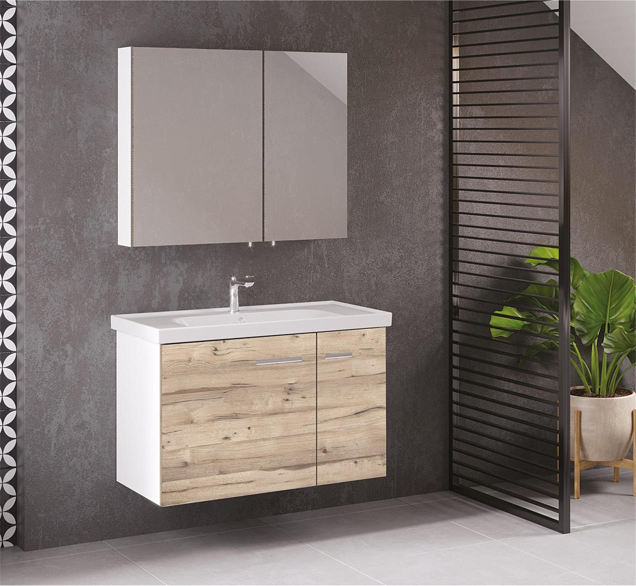 Denko Terra 90 cm MDF Alize Banyo Dolabı Takımı TER 90A 