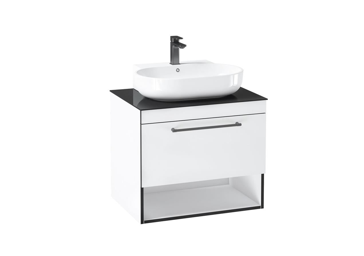 Orka Knidos 90 cm MDF Beyaz Banyo Dolabı Alt Modül ve Lavabo