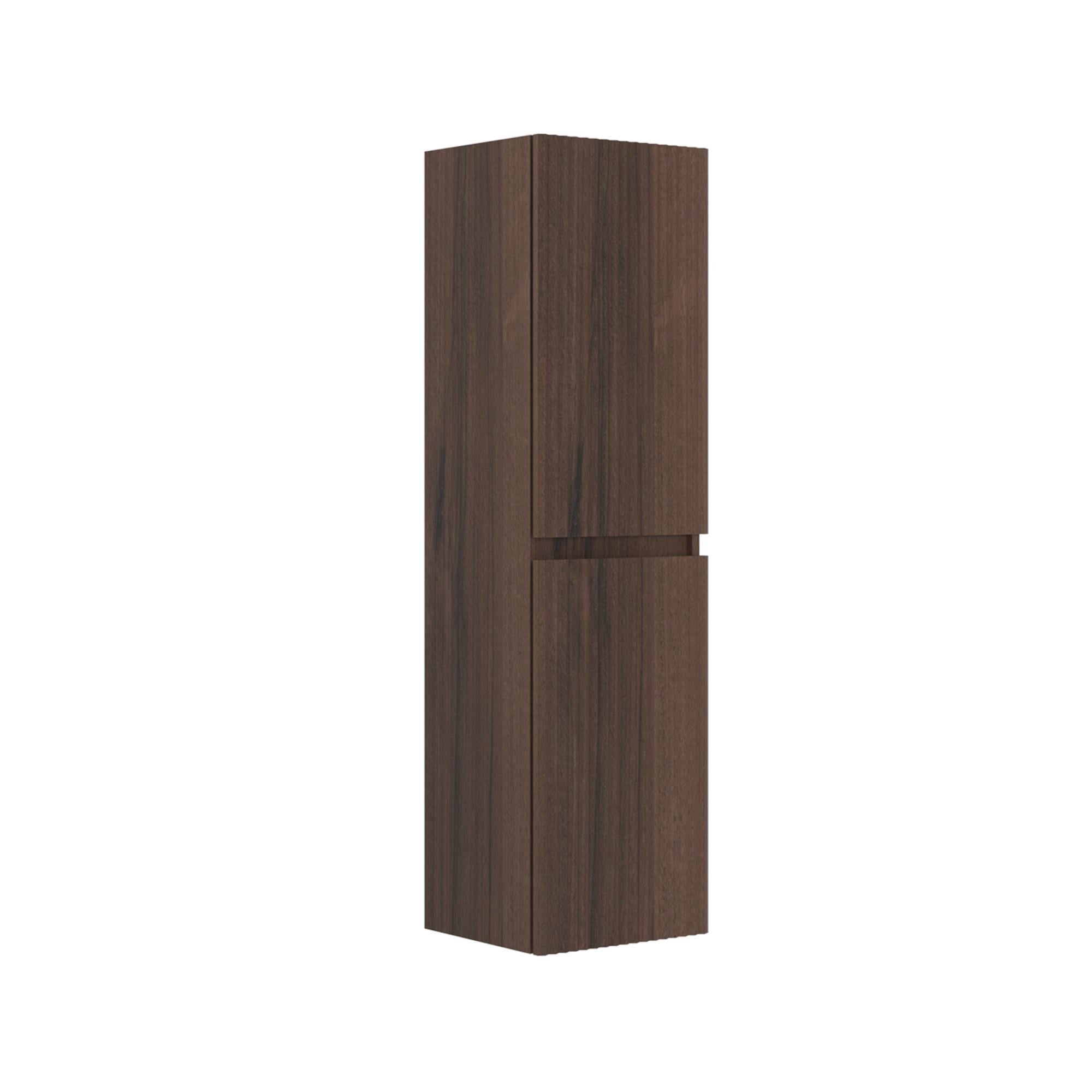 Orka Lentia 40 cm Ceviz Banyo Çamaşır Boy Dolabı