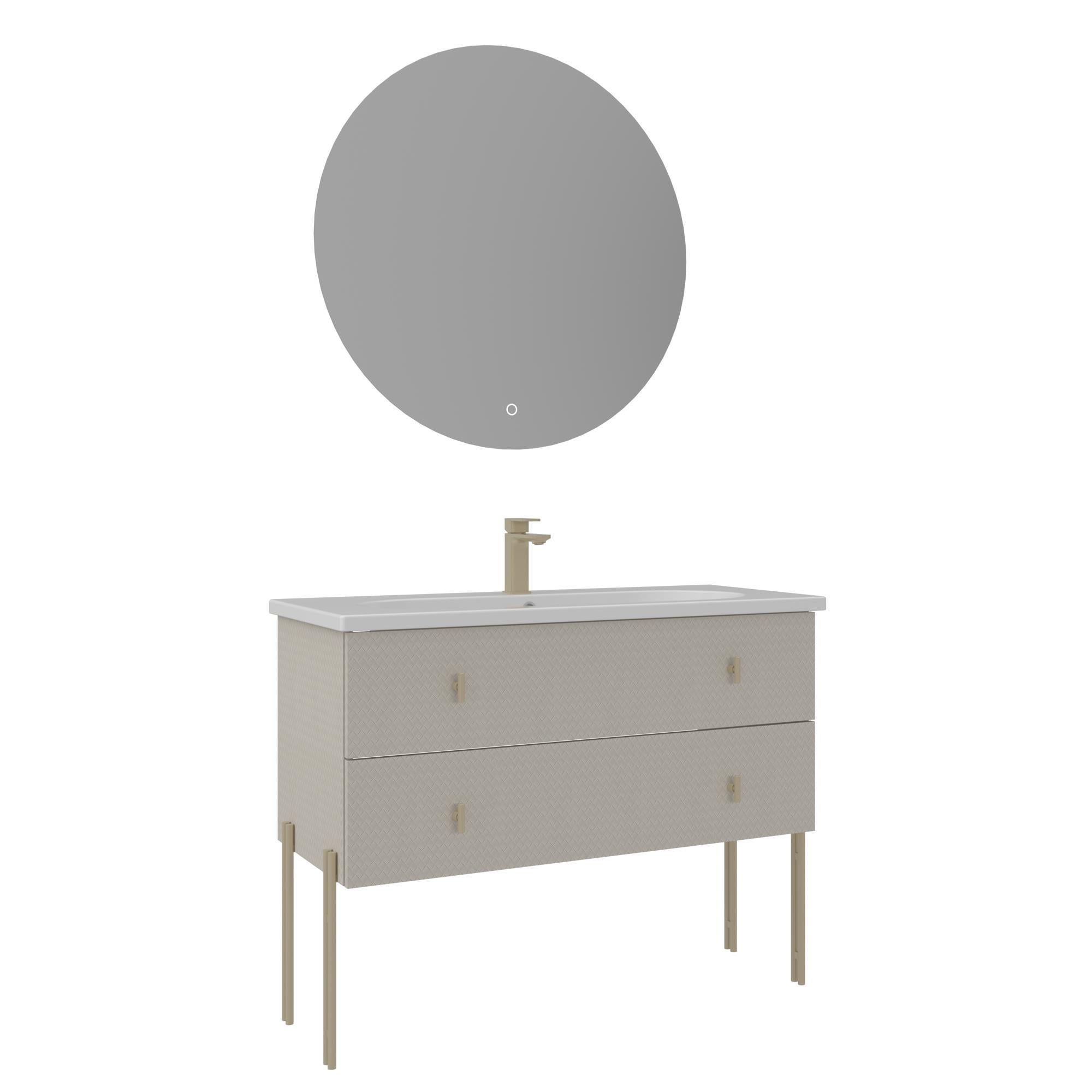 Orka Milazzo 100 cm Callisto Ayaklı Banyo Dolabı Takımı