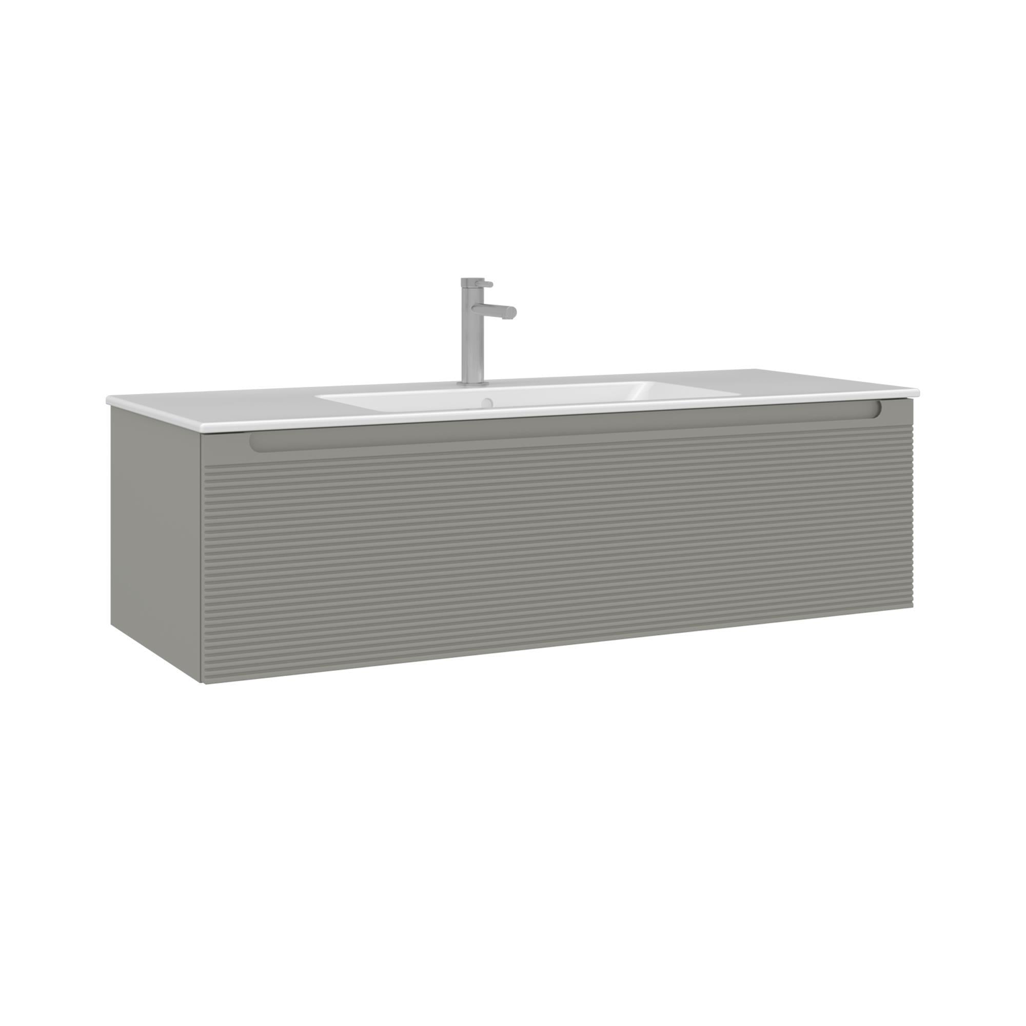 Orka Olbia 120 cm Mat Kaşmir Banyo Dolabı Alt Modül Lavabo