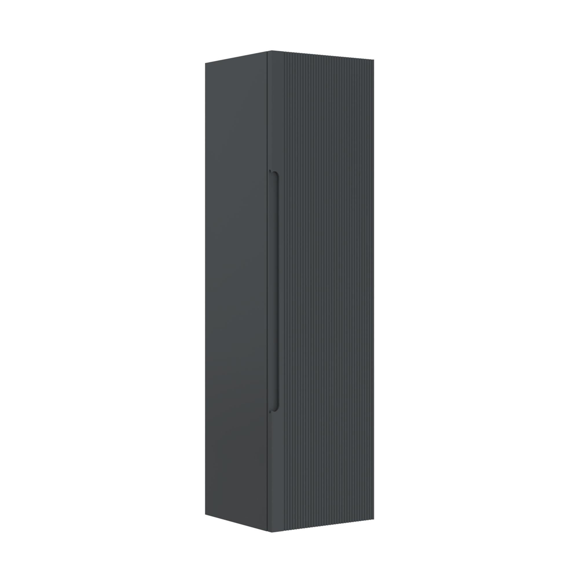 Orka Olbia 40 cm Mat Antrasit Banyo Çamaşır Boy Dolabı