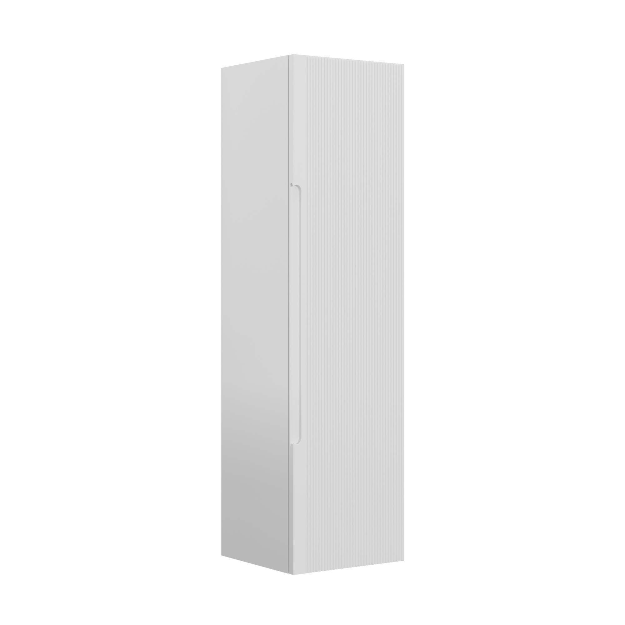 Orka Olbia 40 cm Mat Beyaz Banyo Çamaşır Boy Dolabı