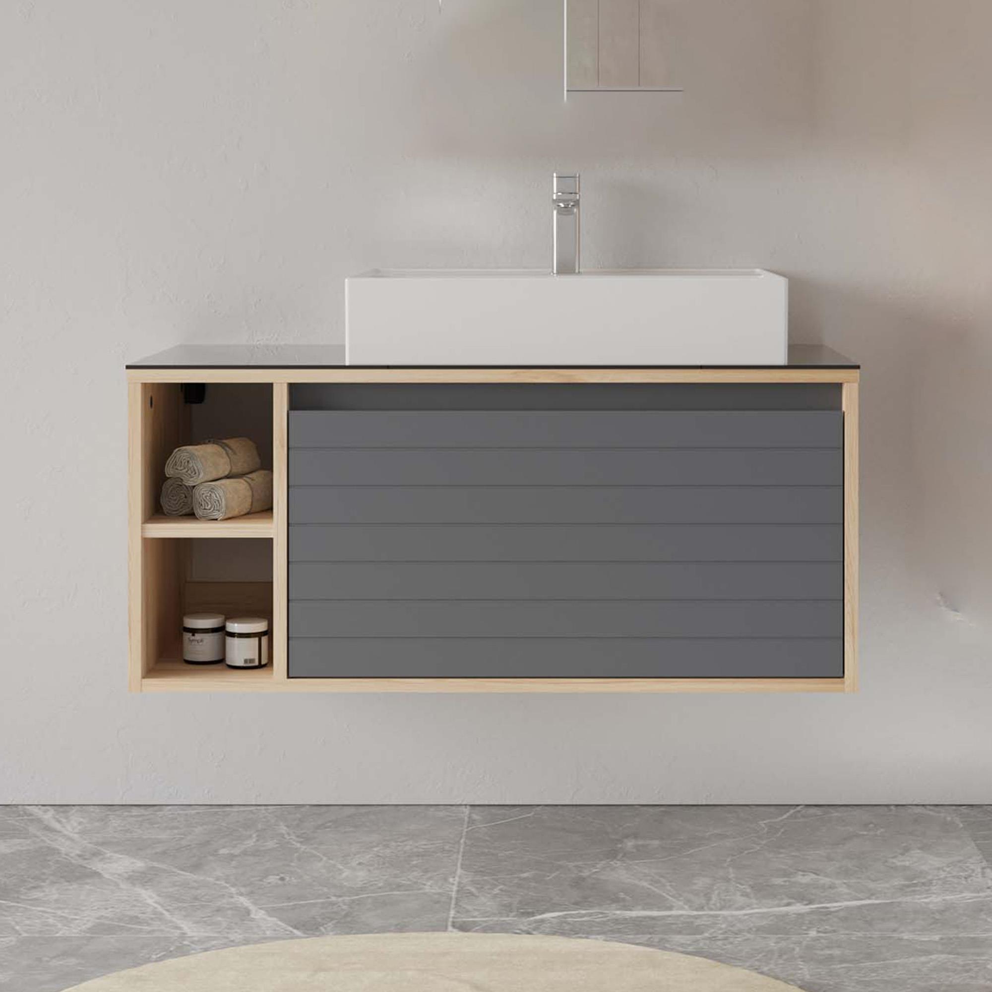 Orka Prato 100 cm Legnano Banyo Dolabı Alt Modül Lavabo