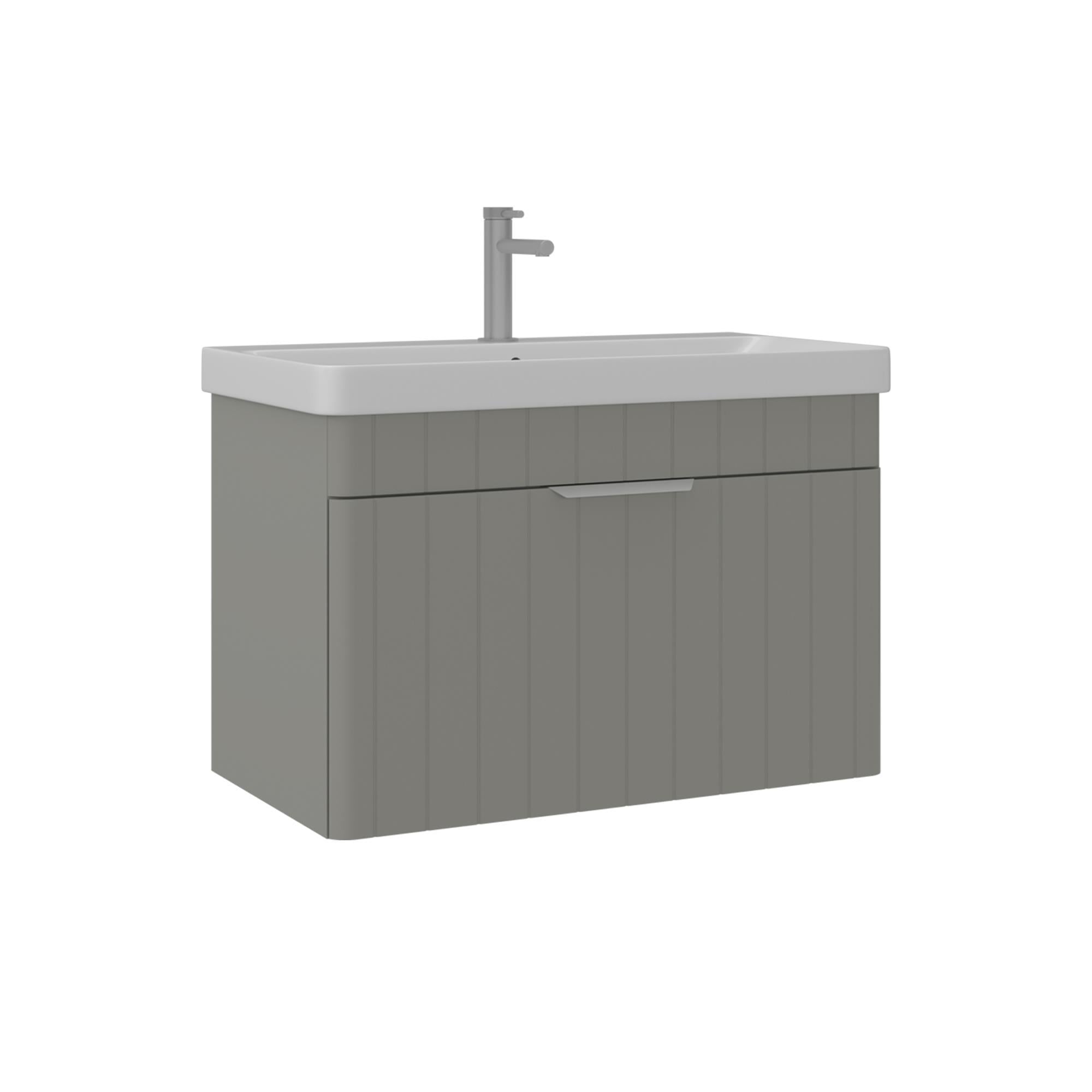 Orka Procida 80 cm Mat Kaşmir Banyo Dolabı Alt Modül Lavabo