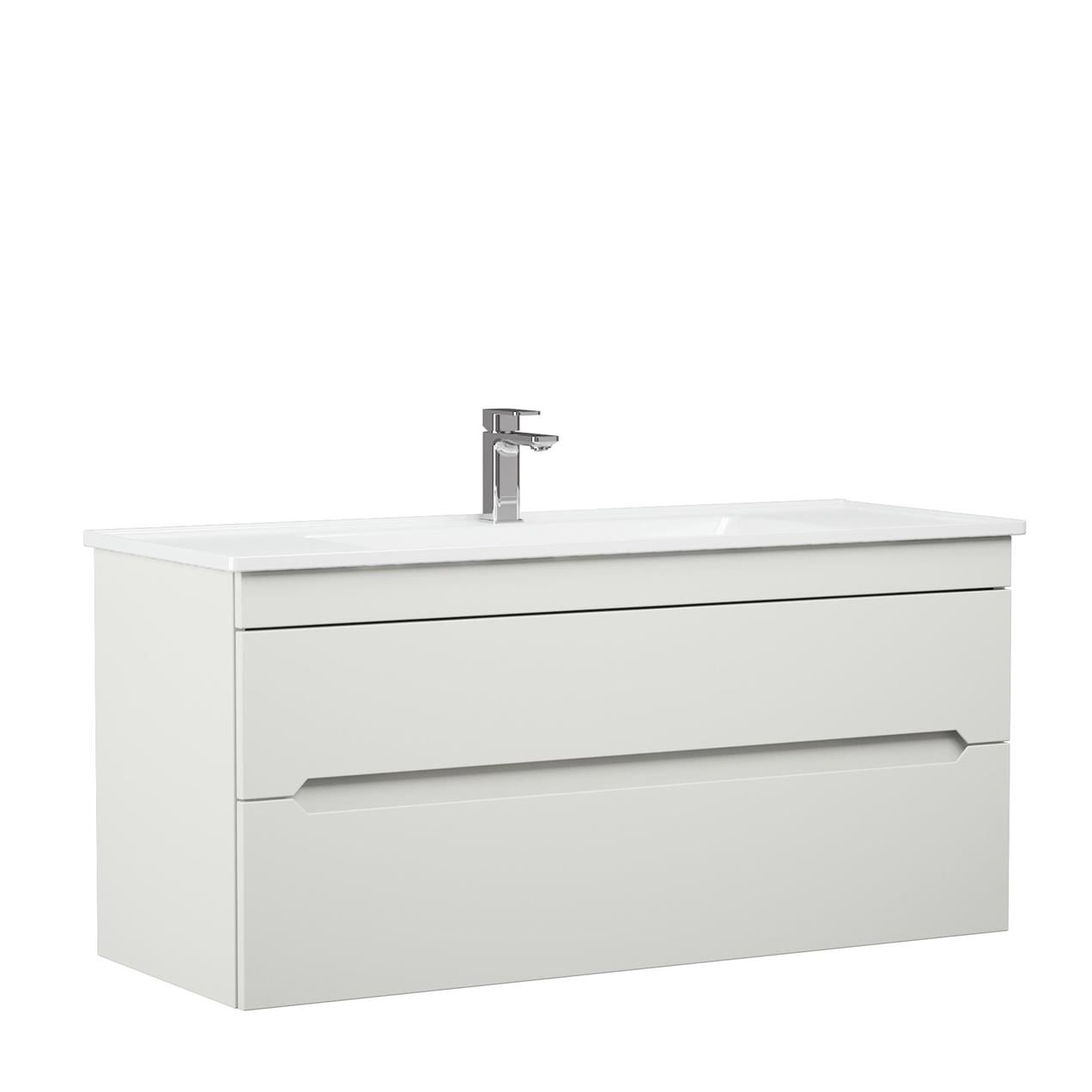 Orka Varna 80 cm MDF Mat Kaşmir Banyo Dolabı Alt Modül ve Lavabo