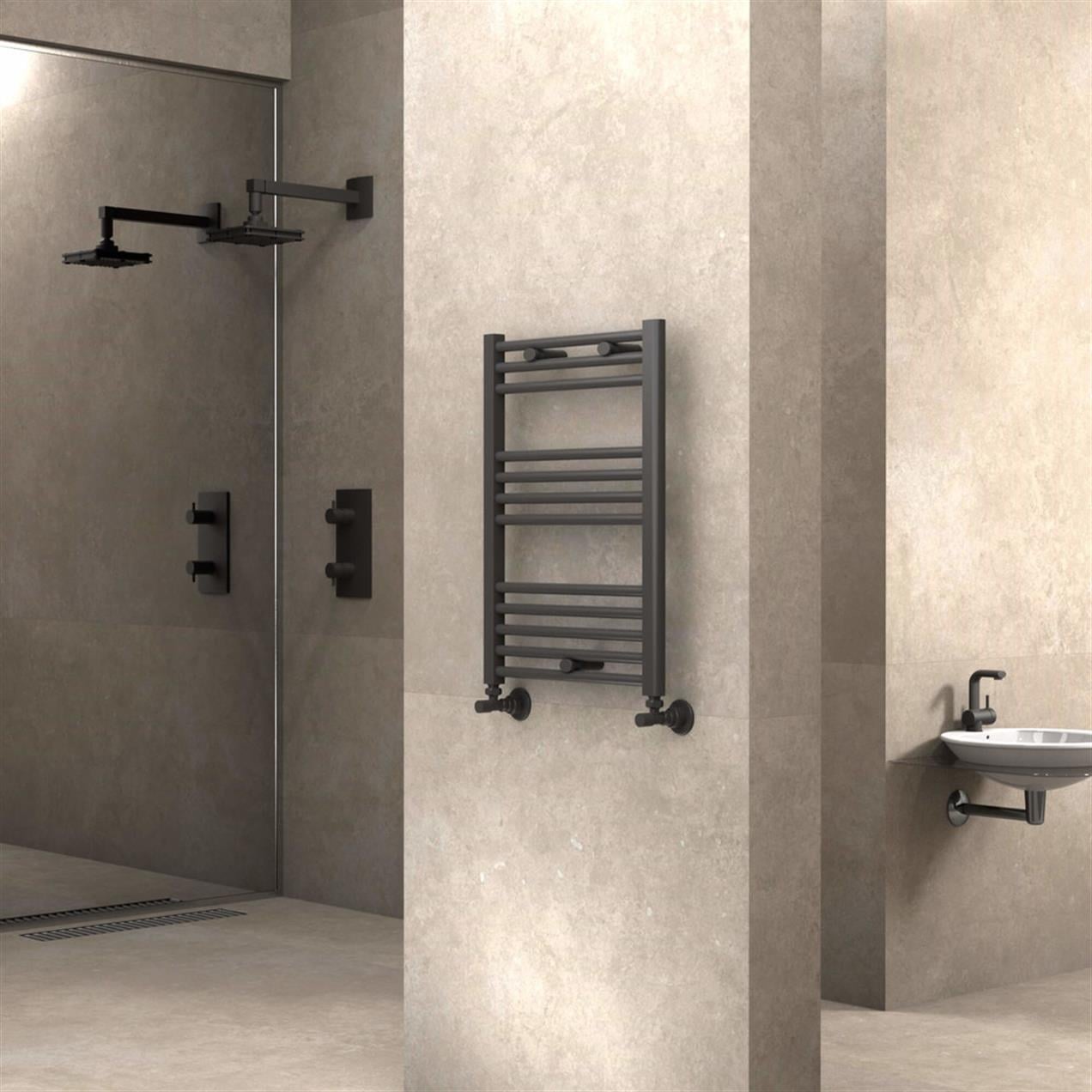 Radiva Haiti Banyo Havlupan 50x70 Düz Antrasit