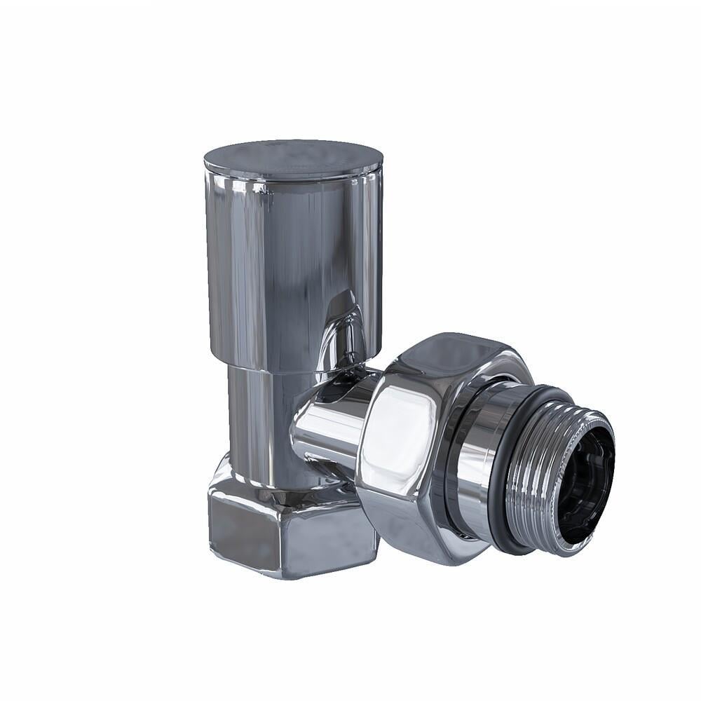 Radiva Havlupan Radyatör Vanası 1/2'' Krom Köşe (Metal Volanlı)