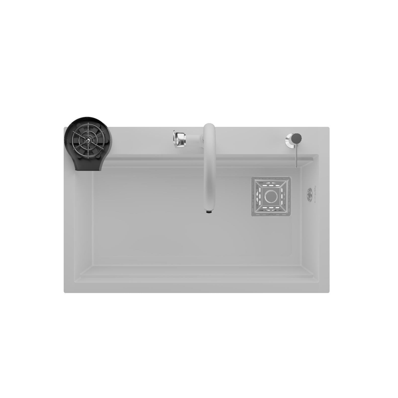 RealStone Hermes Akıllı Eviye Beyaz 75,5x47 cm