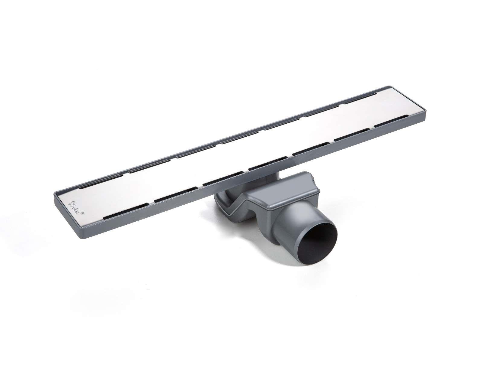 Sukar Line 4E Plain 50 cm Paslanmaz Çelik Izgaralı Krom Duş Kanalı 1154-1035050-01