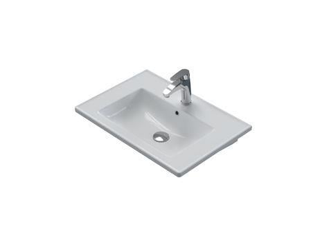 Turkuaz Cerastyle Arte Plus Etajer Uyumlu Lavabo 65*45 cm
