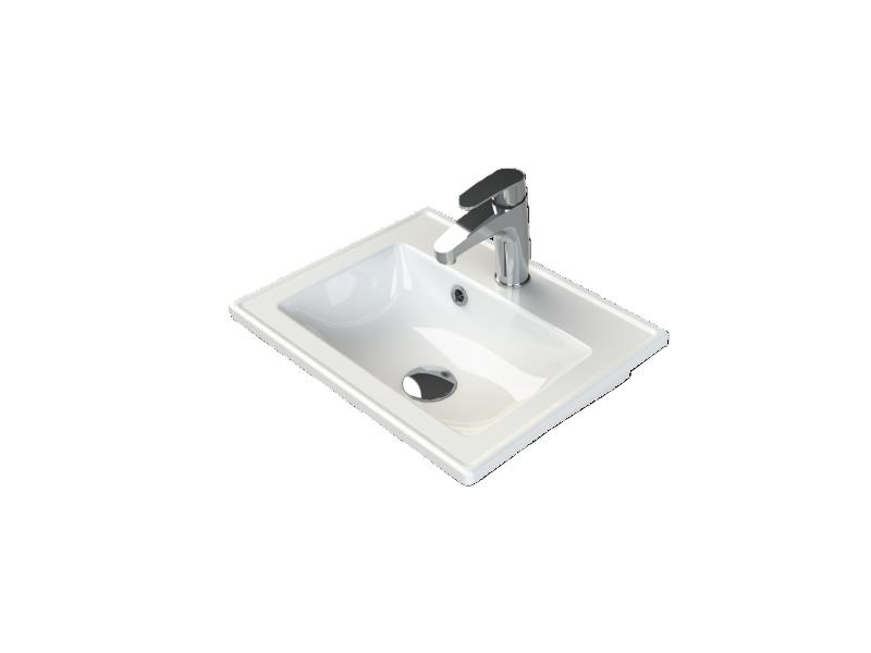 Turkuaz Cerastyle Arte Plus Etajer Uyumlu Lavabo 45*36 cm