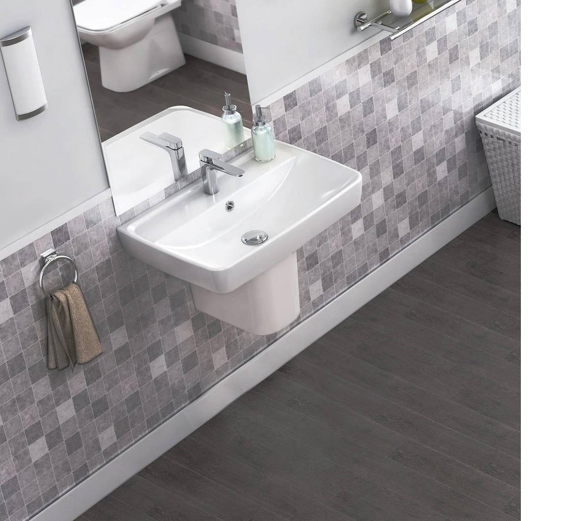 Turkuaz Cerastyle Duru Lavabo 50*40 cm ve Noura Yarım Ayak