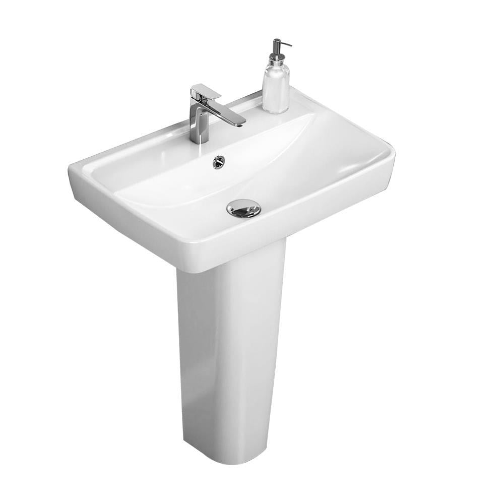 Turkuaz Cerastyle Duru Lavabo 60*40 cm ve Noura Kolon Uzun Ayak