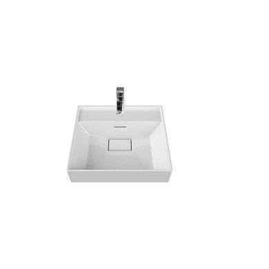 Turkuaz Cerastyle Etajer Uyumlu Sharp Damlalıklı Lavabo 48*48 cm