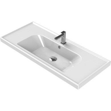 Turkuaz Cerastyle Frame Etajer Uyumlu Damlalıklı Lavabo 100*45 cm