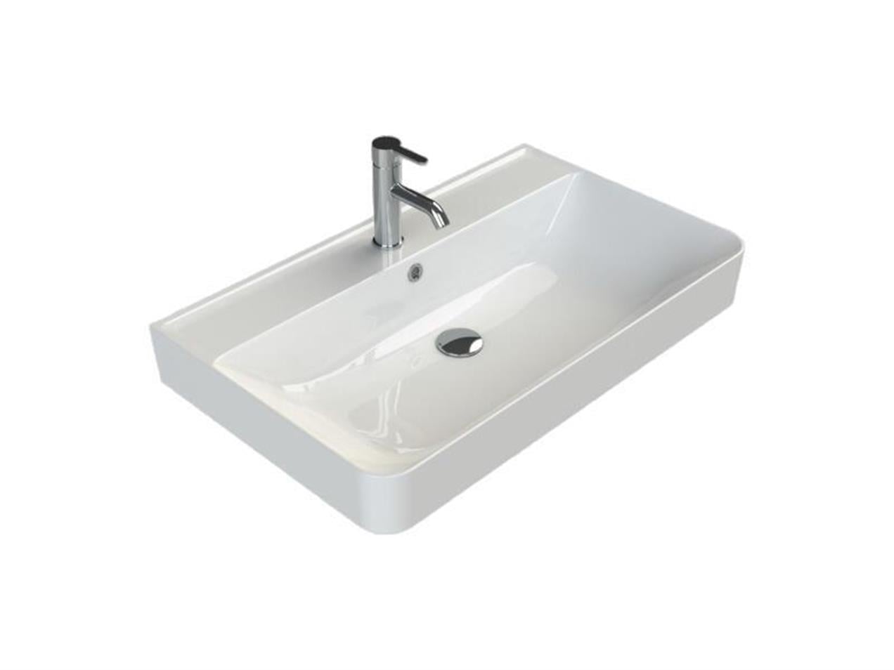 Turkuaz Cerastyle Hera Tezgah Üstü Lavabo 80*48 cm