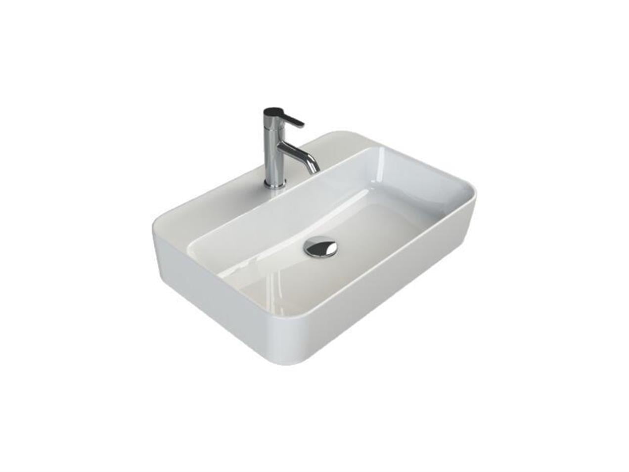 Turkuaz Cerastyle Hera Tezgah Üstü Lavabo 60*42 cm