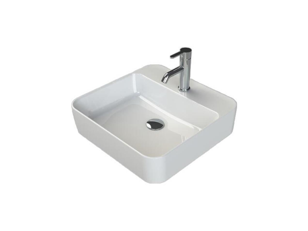 Turkuaz Cerastyle Hera Tezgah Üstü Lavabo 48*48 cm