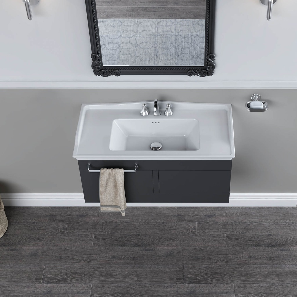 Turkuaz Cerastyle Kapadokya Etajer Uyum Damlalık Lavabo 65*48 cm