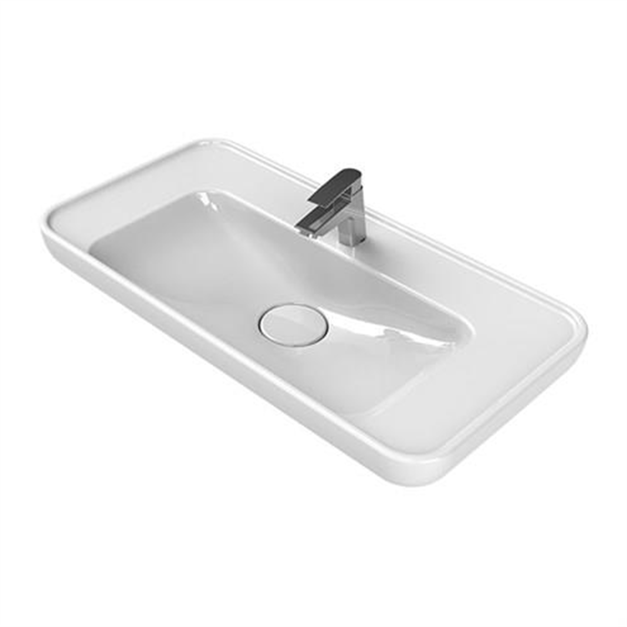 Turkuaz Cerastyle Lal Tezgah Üstü Çanak Lavabo 70*42 cm