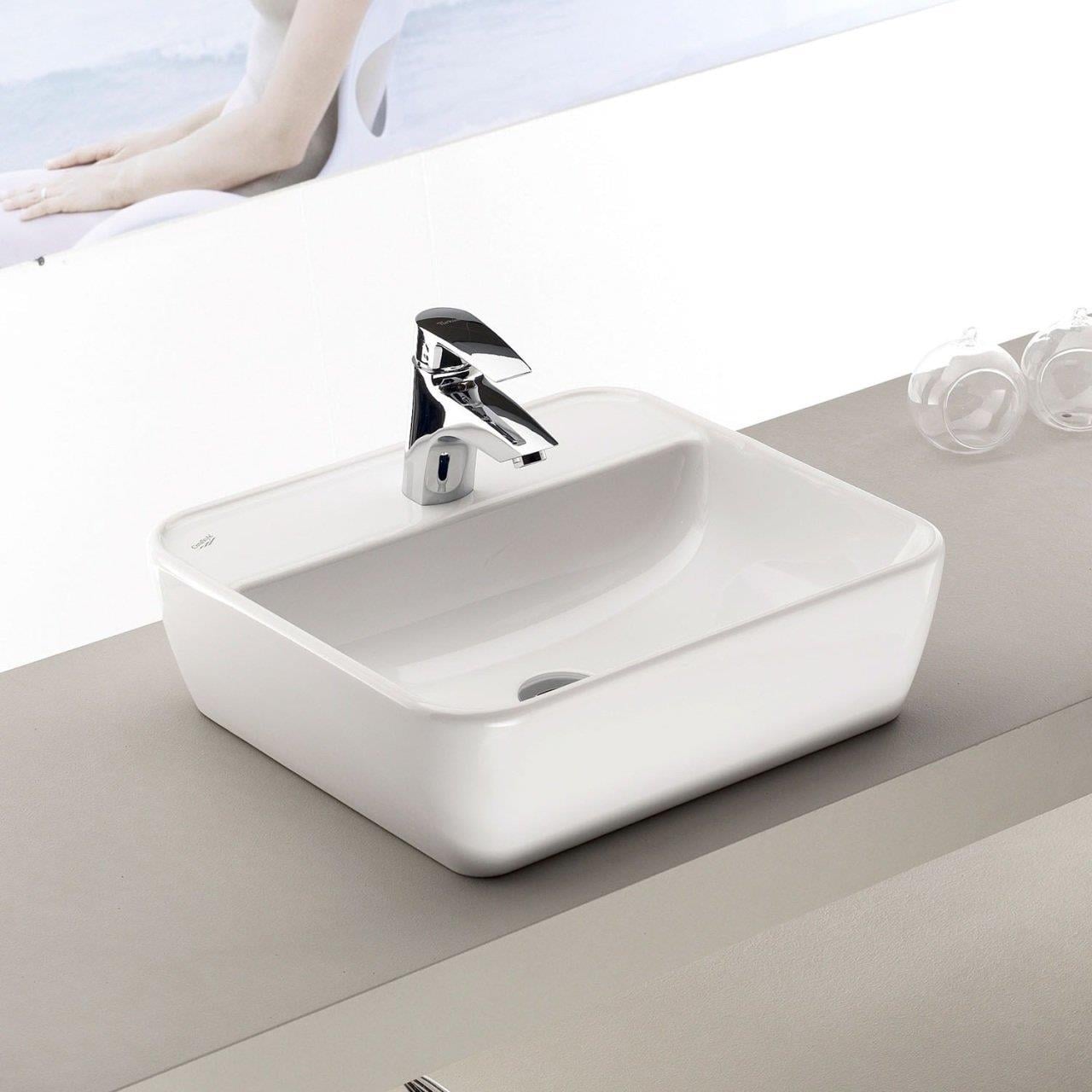 Turkuaz Cerastyle One Lavabo 55*45 cm (Batarya Delikli)