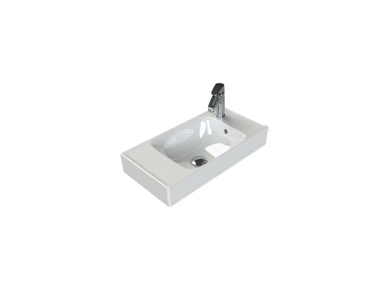 Turkuaz Cerastyle Sharp Etajer Uyumlu Damlalıklı Lavabo 60*30 cm