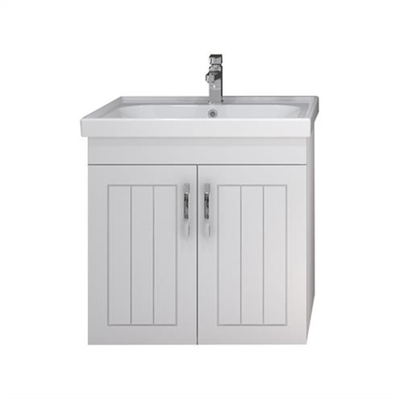 Turkuaz Frame Etajerli Lavabo 60*45 cm ve Lotus 60 Banyo Dolabı
