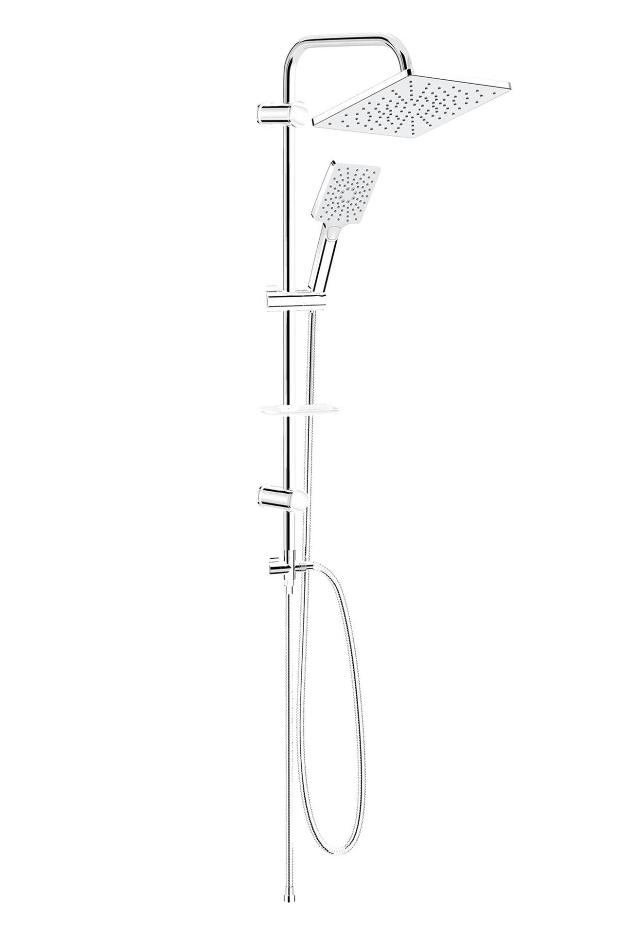 Valtemo Maxima Chrome Krom Yağmurlama Duş Seti Takımı VS-5880