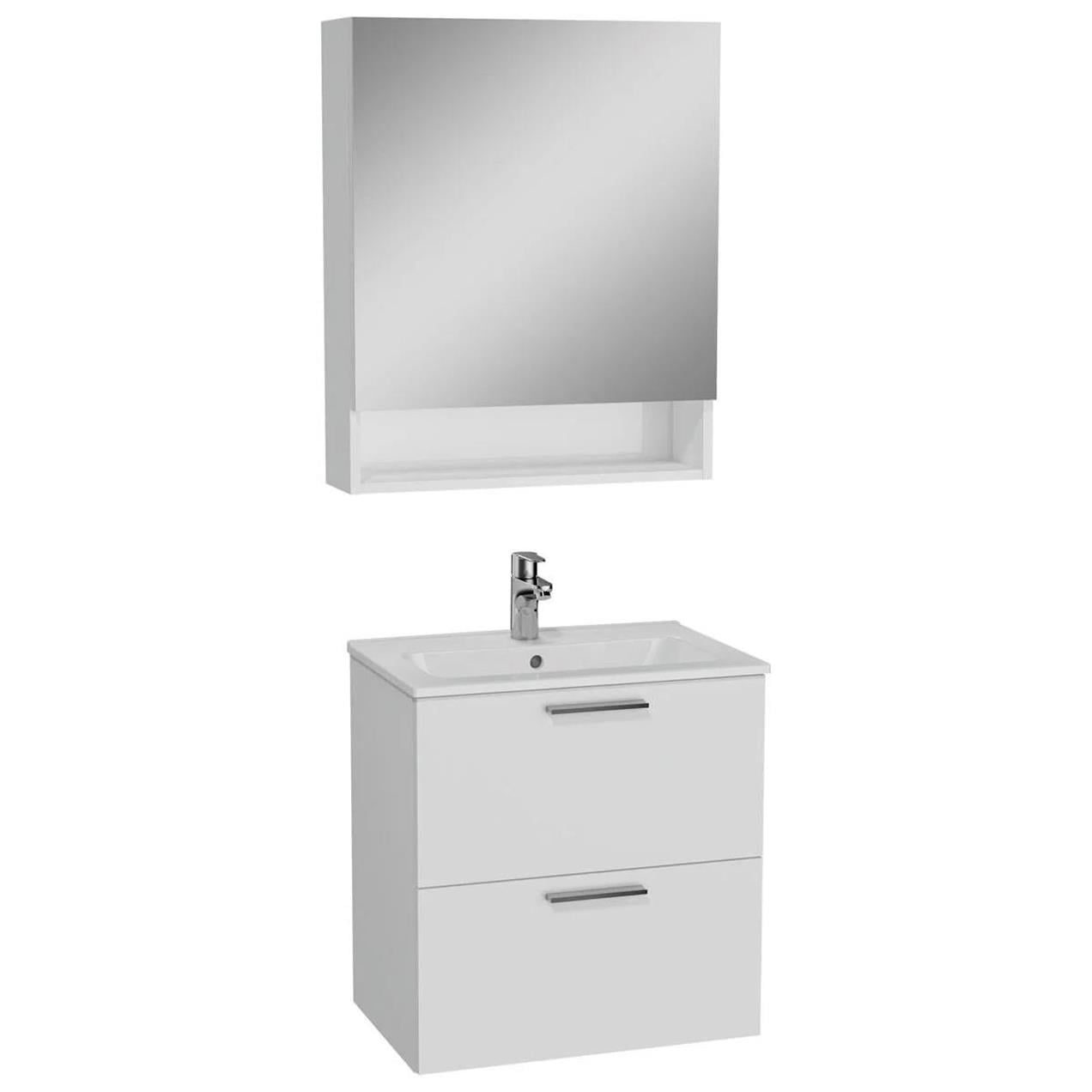 Vitra Mia 60 cm Beyaz Banyo Dolabı Takımı 66049