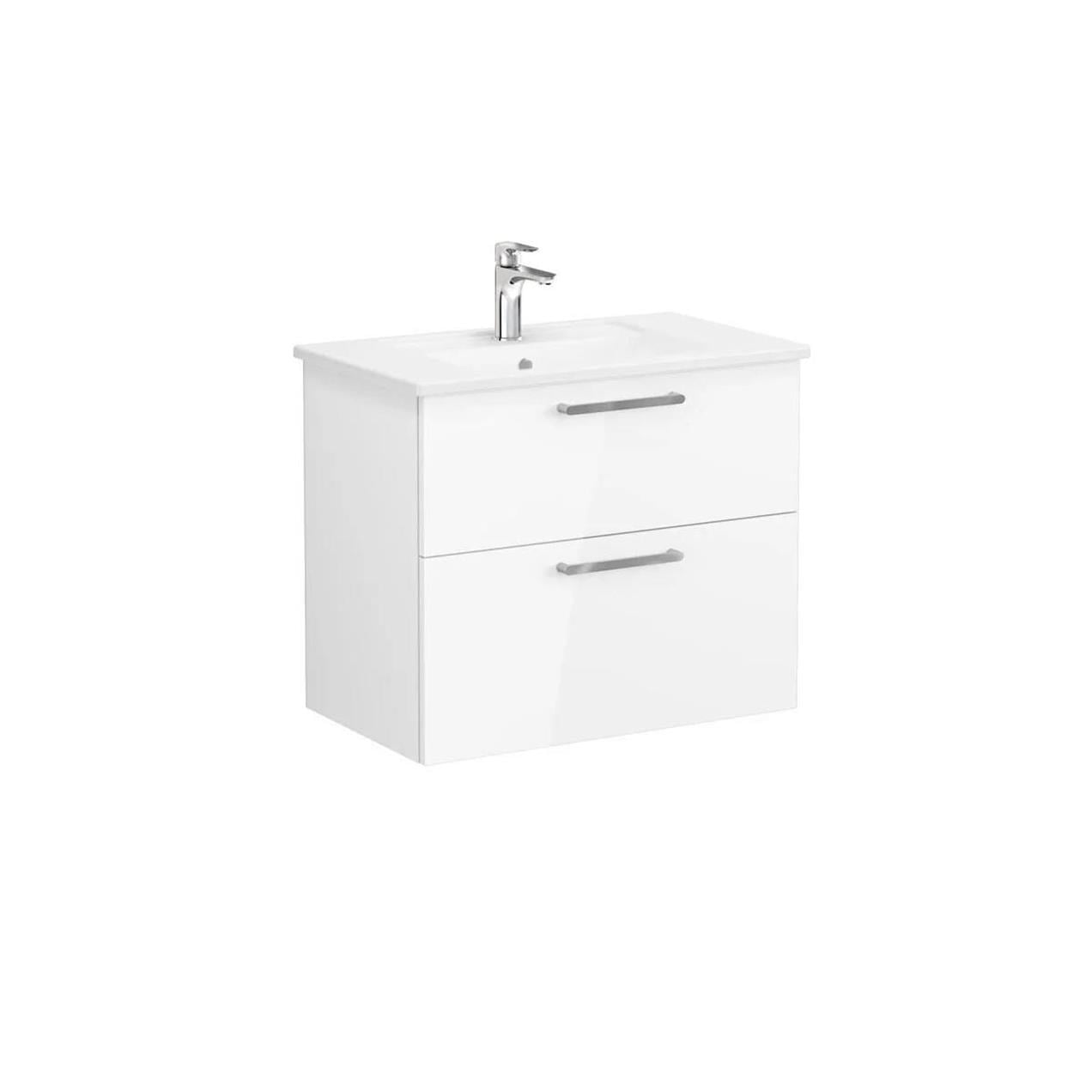 Vitra Root Flat 80 cm Beyaz Banyo Dolabı Alt Modül ve Lavabo