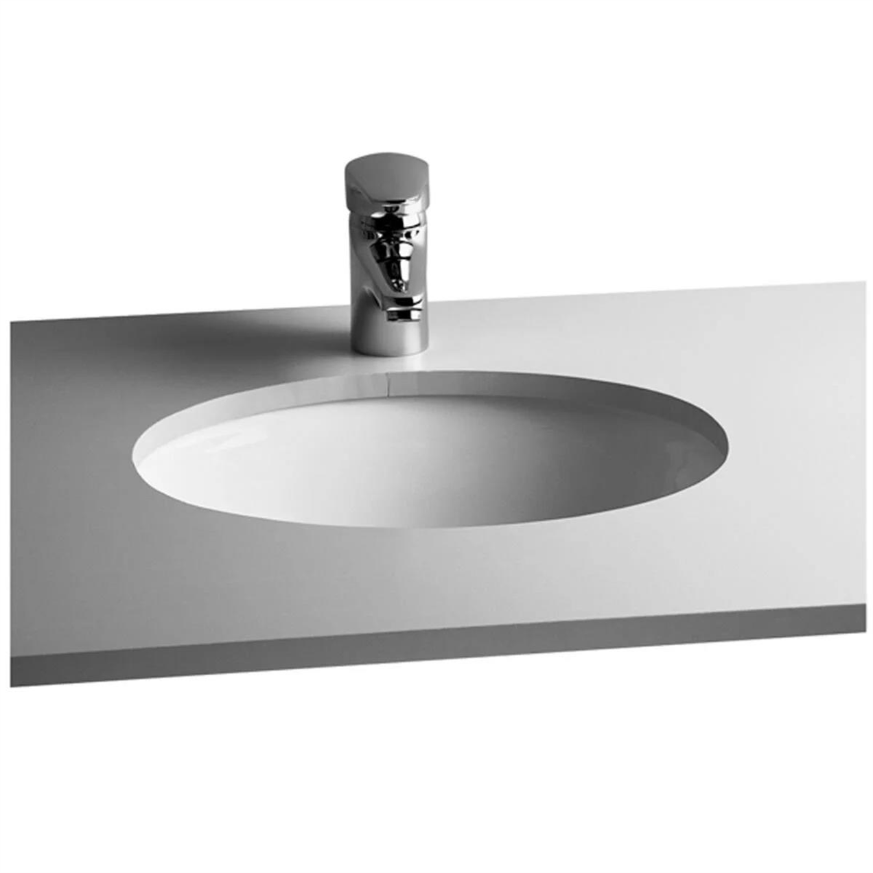 Vitra S20 42 cm Beyaz Hilton Tezgah Altı Lavabo 6039B003-0012