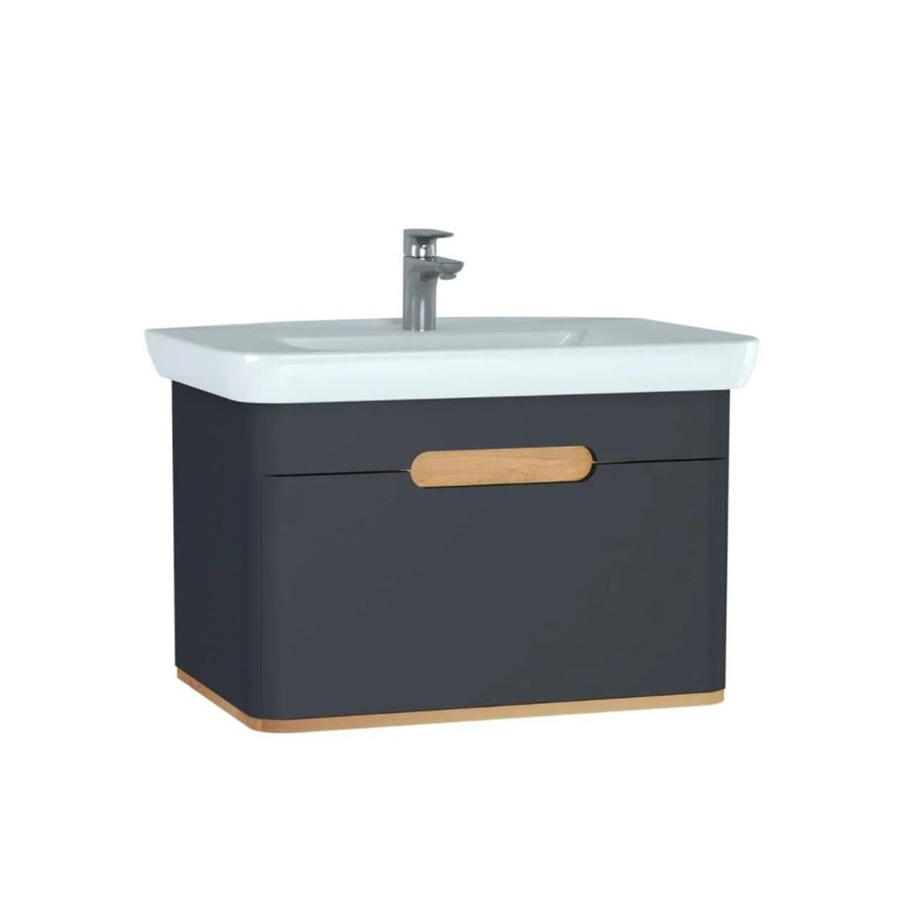 Vitra Sento 80cm Mat Antrasit Alt Modül ve Lavabo 60819