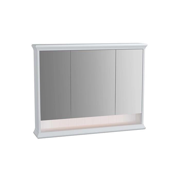 Vitra Valarte 100 cm Mat Beyaz Banyo Dolabı Aynalı Üst Modül 62234