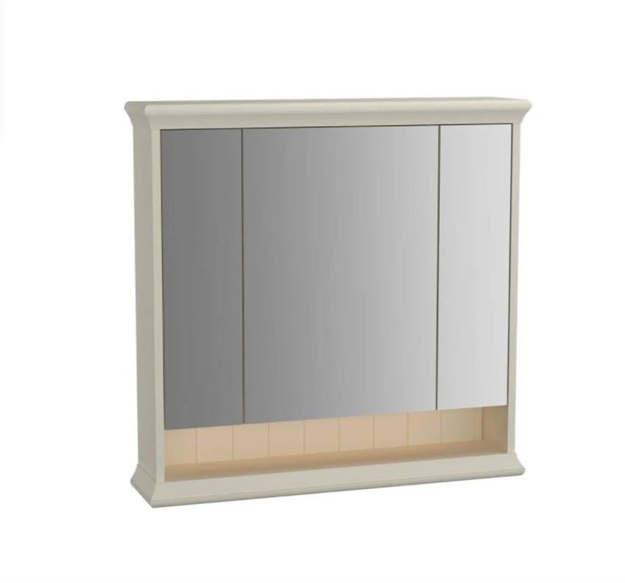 Vitra Valarte 80 cm Fildişi Banyo Dolabı Aynalı Üst Modül 62233