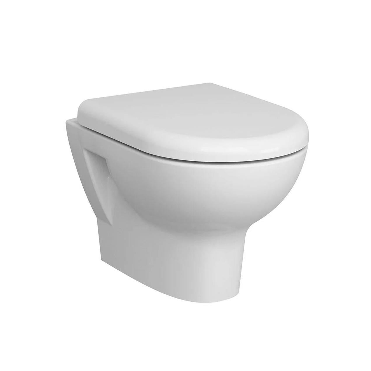 VitrA Zentrum Round Rim-ex Kanalsız Asma Klozet ve Yavaş Kapanır Kapak 5795L003-0850 (Teşhir Ürün)